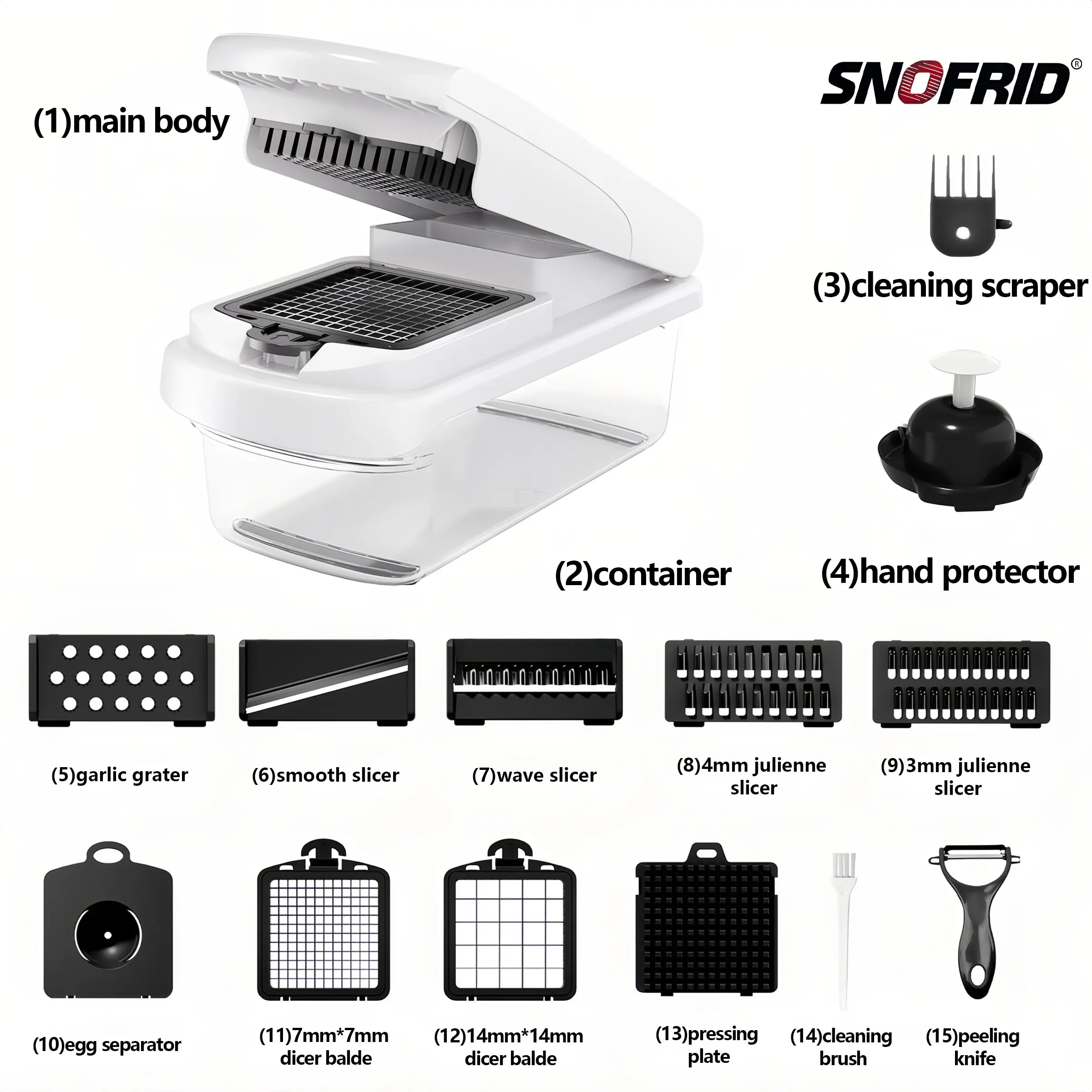 All In One Vegetable Chopper & Slicer Set for Fast Kitchen Prep